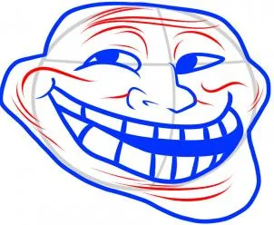 Как да се направи молив Trollface