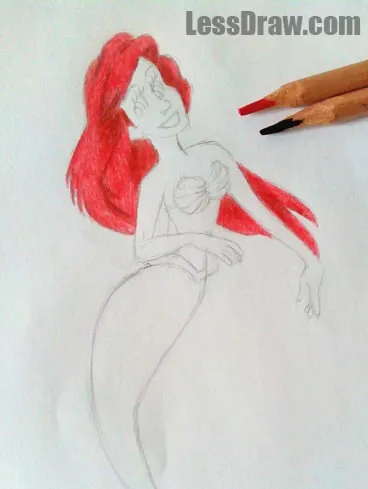 Как да се направи русалка, lessdraw