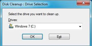 Как да се почисти системата диск, изтриване остарели надстройка на Windows 7 SP1, прозорци за система