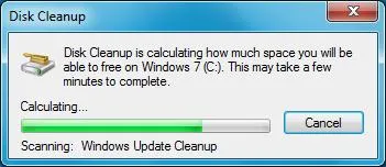 Как да се почисти системата диск, изтриване остарели надстройка на Windows 7 SP1, прозорци за система
