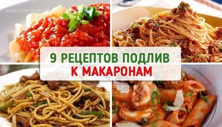 9 Receptek öntetek tészta
