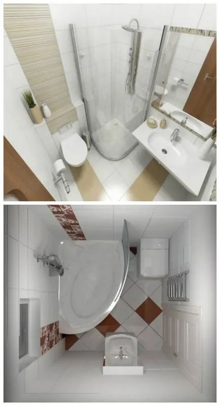 60 Ötletek belső fürdőszoba WC-vel (szoba) 60 Ötletek belső fürdőszoba WC-vel