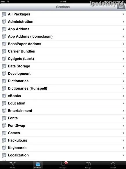 Как да използвате Cydia, всичко за IPAD