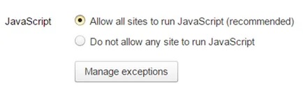 Как да се даде възможност на Java в Yandex Browser акценти