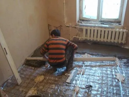 Как да се съгласуват бетонния под, изграждане на портал