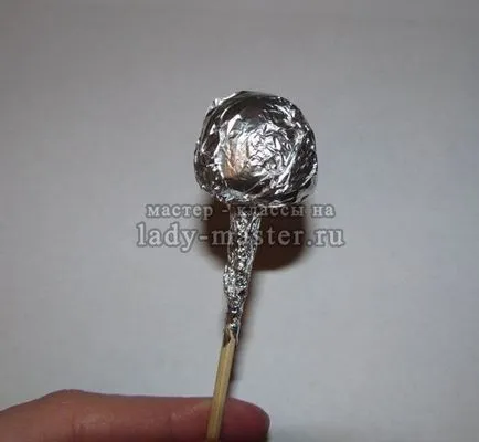 Candy - гофрирана хартия рози на 8 март, капитанът - клас със снимки, стъпка по стъпка