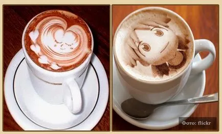 Latte изкуство как да се направи чертежи на кафе у дома, yacenka