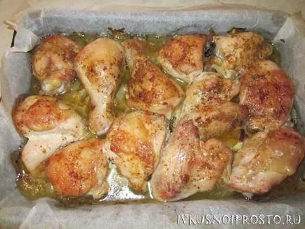 Пиле на фурна със сирене - стъпка по стъпка рецепта със снимки, и вкусни и лесни
