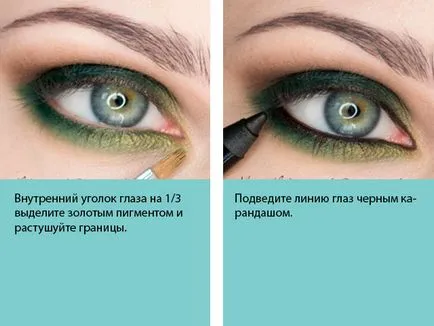 Eye грим стъпка по стъпка снимки за зелени очи (очи зелени очи) Eye грим стъпка по стъпка снимки за зелени очи