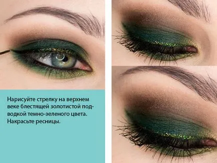 Eye грим стъпка по стъпка снимки за зелени очи (очи зелени очи) Eye грим стъпка по стъпка снимки за зелени очи