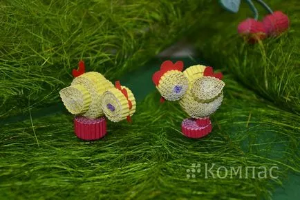 Майсторски клас пиле от гофрокартон в техниката на нещо набрано, vsebolgarskie и международни творчески (кожени сувенири) Майсторски клас пиле от гофрокартон в техниката на нещо набрано, vsebolgarskie и международни творчески
