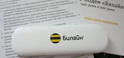 Beeline модем ZTE
