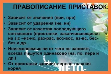 Непоклатимото префикс правило правопис