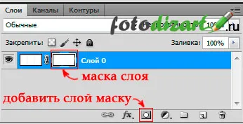 Образованието в Photoshop маска слой