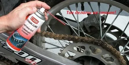 Почистване и смазване на мотоциклета си верига (почистване на веригата) Почистване и смазване на своя мотор верига