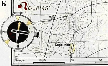 Насочване на картата на площ (графиката) методи за ориентиране карти (схеми), процедурата (схема) Насочване на картата на площ (графиката) методи за ориентиране карти (схеми), поръчка