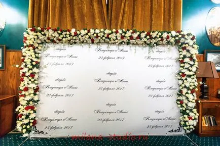 дизайн на цветя на сватбата