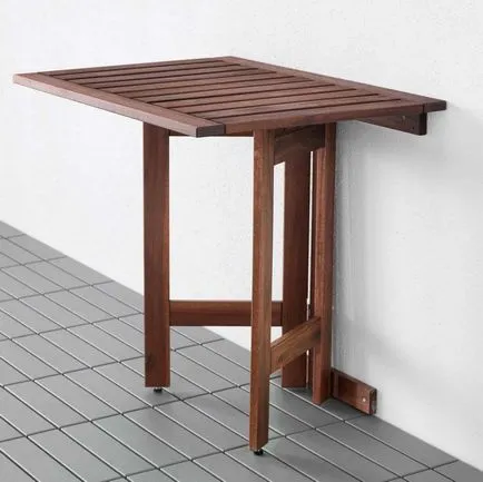 Сгъваема масичка на балкона с ръце сгъване, разгъване, как да се направи, снимка, мебели на балкона,