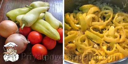 Pepper задушено с домати 1