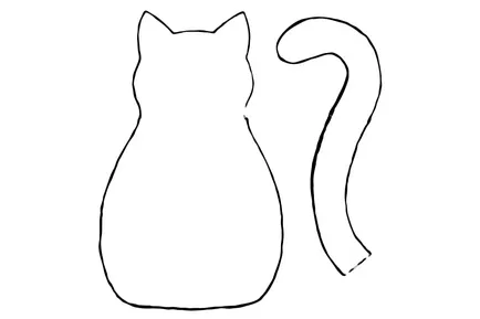 Възглавница котка котка котка и (шиене) Възглавница котка, котката и котката