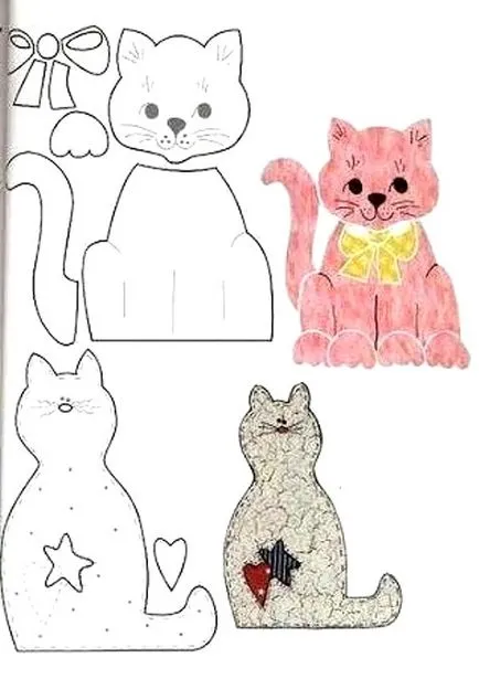 Възглавница-котка котка възглавница с ръцете си