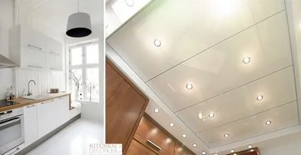 Таванът в кухнята - Особености 7 типа (таван) Таванът в кухнята - характеристики 7 типа
