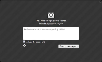 Налице е срив на флаш плъгин Adobe - как да се предотврати появата на това съобщение отново, решението