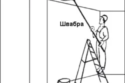 Ремонти се простират таван с ръцете си техники