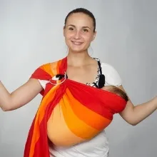Шал прашка (78 снимки) как да се върже за новородени, ликвидация плетен шал-slign,