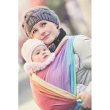 Шал прашка (78 снимки) как да се върже за новородени, ликвидация плетен шал-slign,
