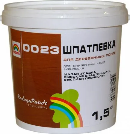 Шпакловка Дървен под - избор на готовите състава и производствените методи