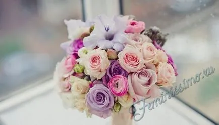 Люляк сватбен букет - състава на правилния избор (снимка)