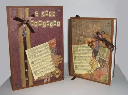 Scrapbooking бележника правило и стъпка майсторски клас