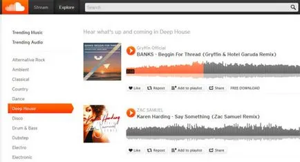 музика от всички жанрове портал на автора - Soundcloud
