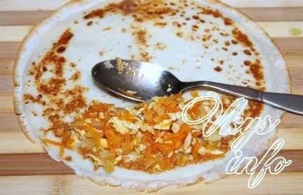 Palacsinta csirke recept egy fotó