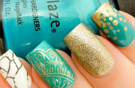 Turquoise körömlakk friss trend idén nyáron