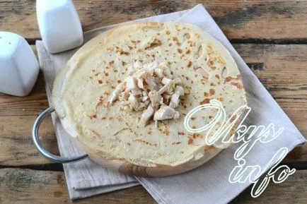 Palacsinta csirke recept egy fotó