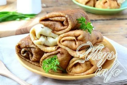 Palacsinta csirke recept egy fotó
