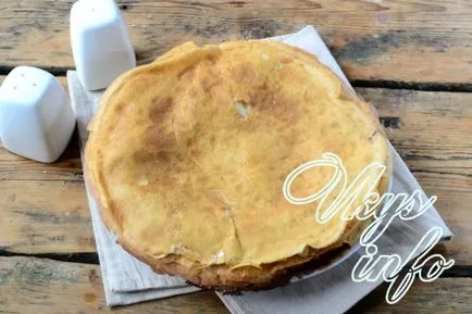 Palacsinta csirke recept egy fotó