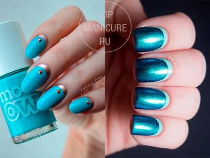 Turquoise körömlakk - 38 friss ötletek (manikűr) Turquoise körömlakk - 38 friss ötleteket