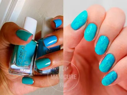 Turquoise körömlakk - 38 friss ötleteket (ki kell terjedniük a körömlemez) Turquoise körömlakk - 38 friss ötleteket