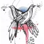 Bird татуировка означава, снимки, скици