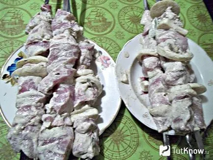 Свински тайни кебап майонеза готвене