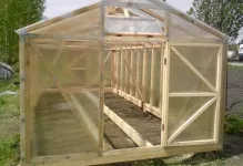 Greenhouse от бар с ръце подробна схема на това как да се изгради 50x50, барове, изработени от поликарбонат, видео