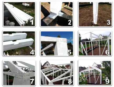 Greenhouse от бар с ръцете си