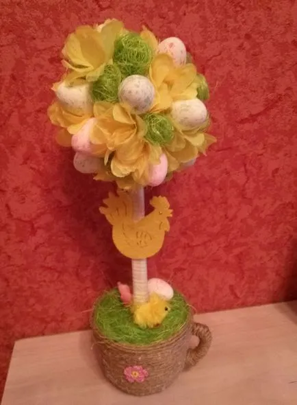 Topiary за Великден с ръцете си