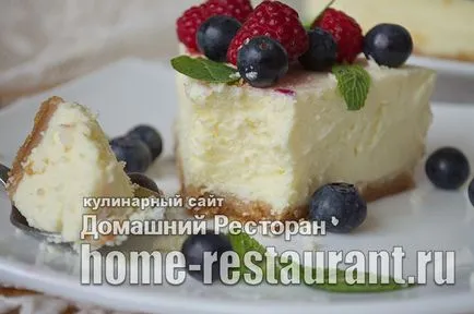 Изварата чийзкейк рецепта у дома със снимка
