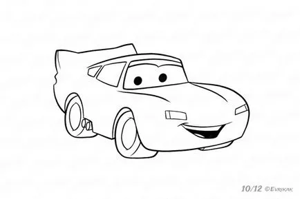 Научете се да се изготви мълния от анимационен филм Cars 2
