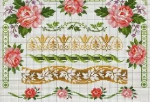 Кръстче схема покривки салфетки, освободи, модели, изтегляне (бродерия) Кръстче схема покривки салфетки, освободи, модели за сваляне