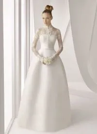 Затворени сватбени рокли с дълъг ръкав